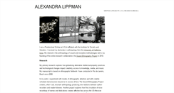 Desktop Screenshot of alexandralippman.com